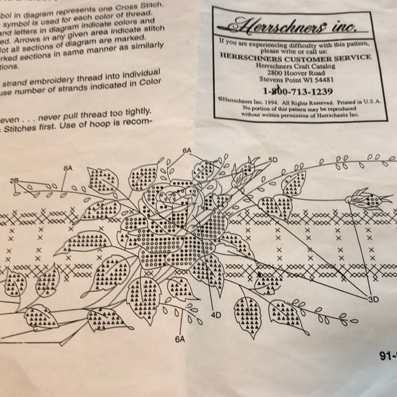 Herrschner’s Rose Petal Stamped Cross Stitch Pillowcases Queen - Picture 1 of 9